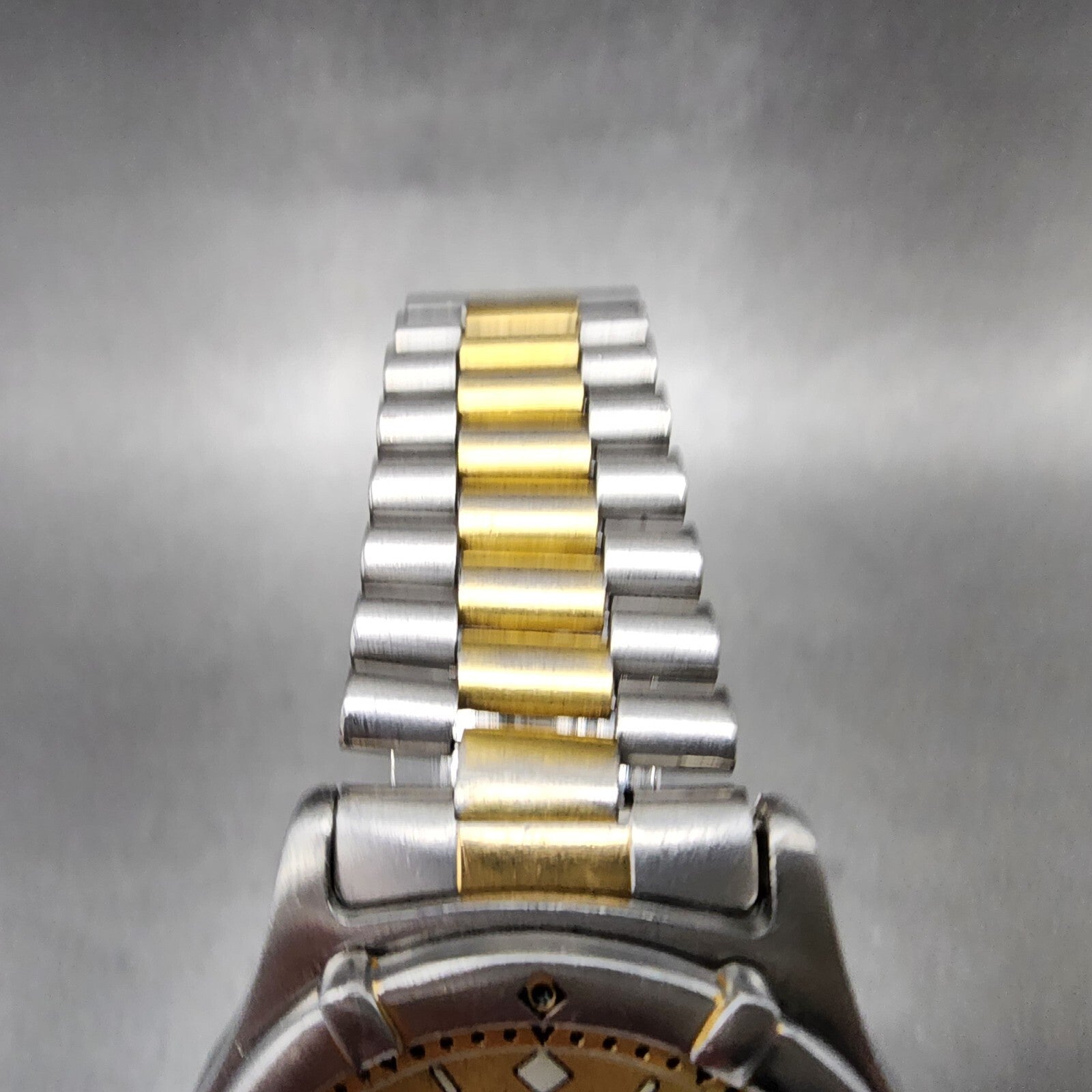 Tag Heuer Professional 200 Watch Men 37mm Gold Dial Two Tone Date Round New Batt4