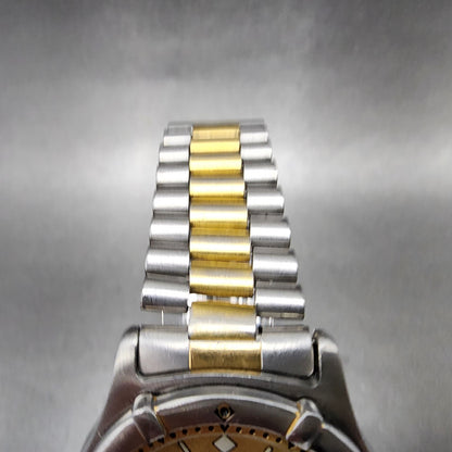 Tag Heuer Professional 200 Watch Men 37mm Gold Dial Two Tone Date Round New Batt4