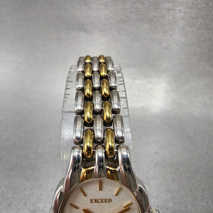 Citizen Exceed Watch Women 19mm Silver Dial Two Tone 5420H04287 New Battery4