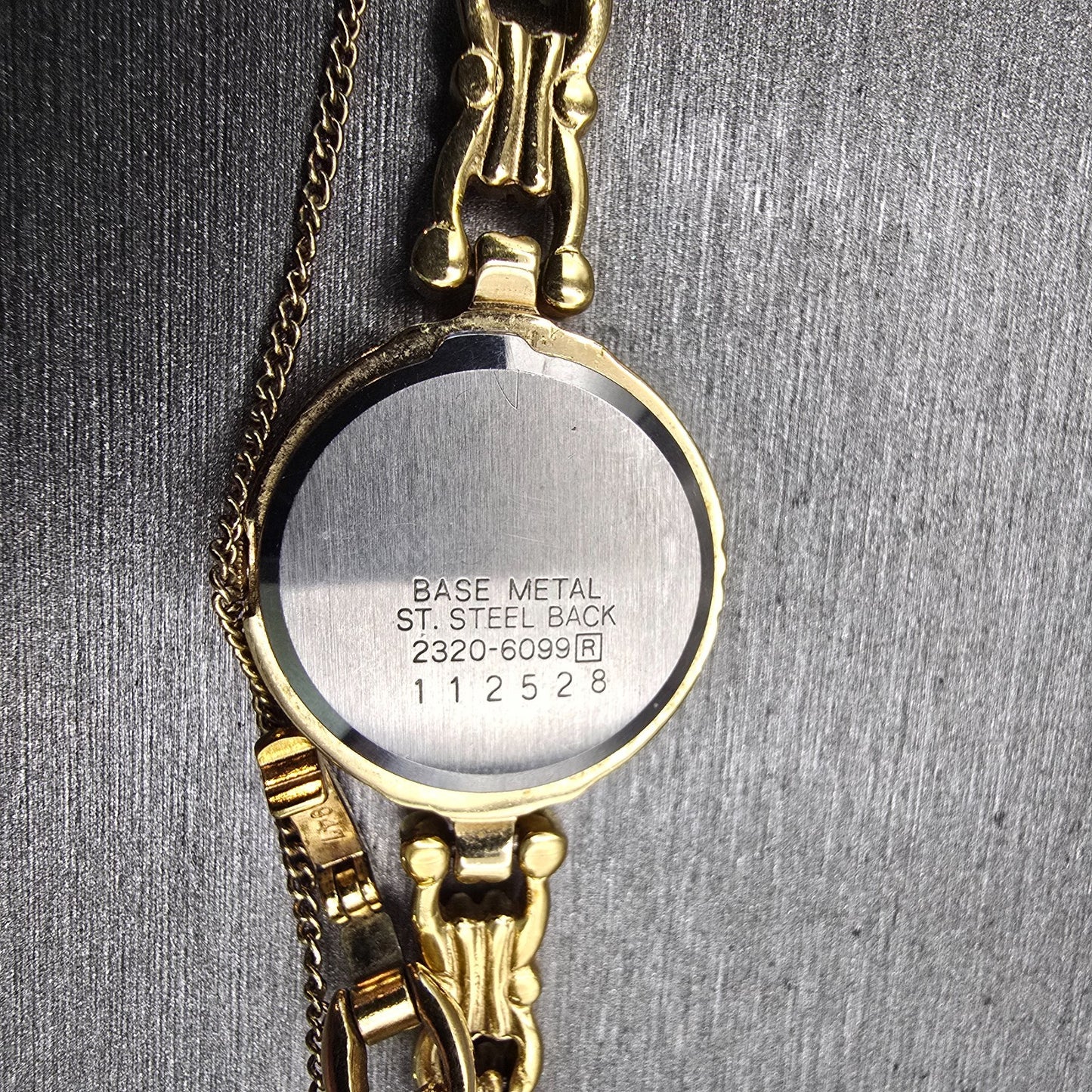 Seiko Watch Women 20mm Gold Dial Gold Tone Round 2320-6099 New Battery Vintage10