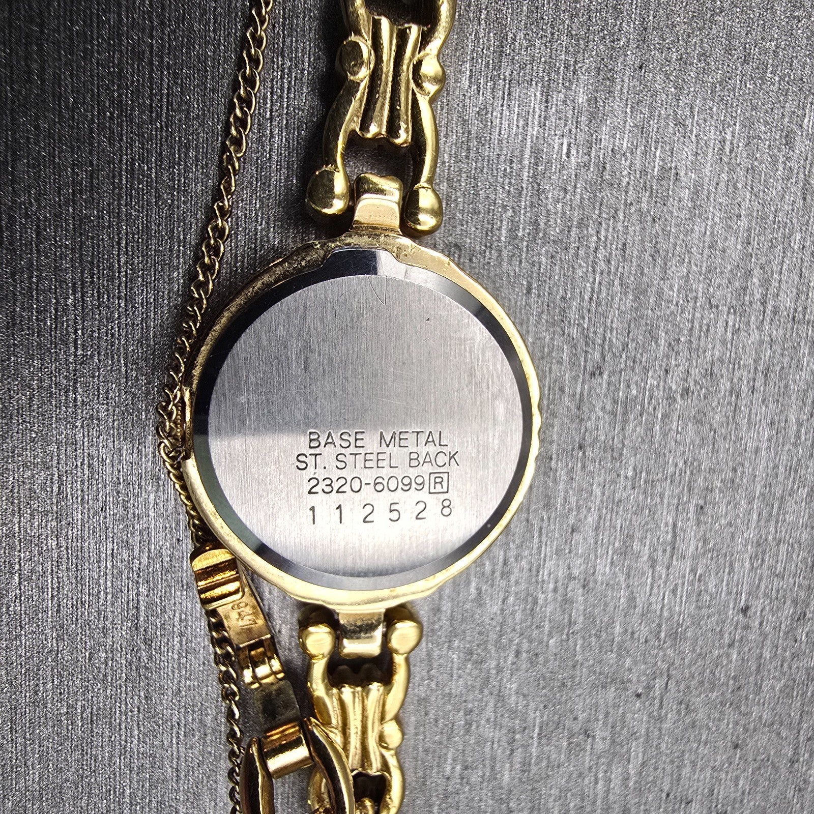 Seiko Watch Women 20mm Gold Dial Gold Tone Round 2320-6099 New Battery Vintage10