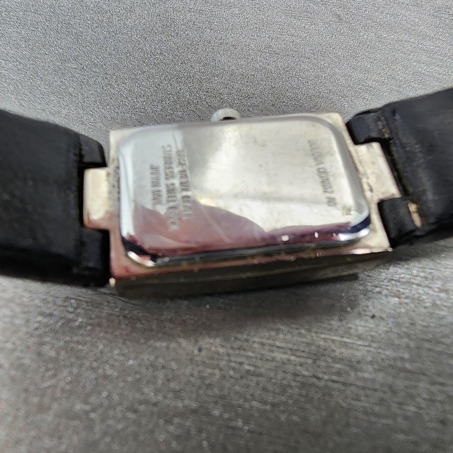 Bulova Tank Watch Women 16mm White Dial Silver Tone Rectangle 96L43 New Battery10