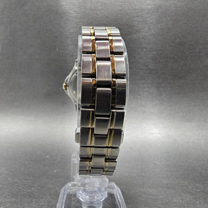 Citizen Eco-Drive Watch Women 26mm Black Dial Two Tone Date E013-S090288 Runs7