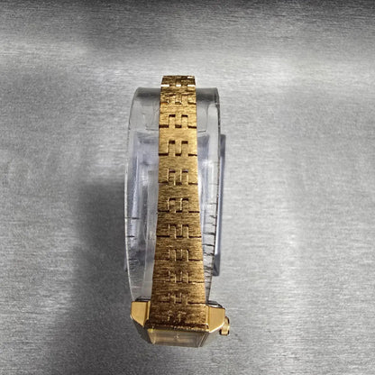 Citizen CQ Watch Women 17mm Gold Dial Gold Tone Rectangle 3220-S16911 New Batt4