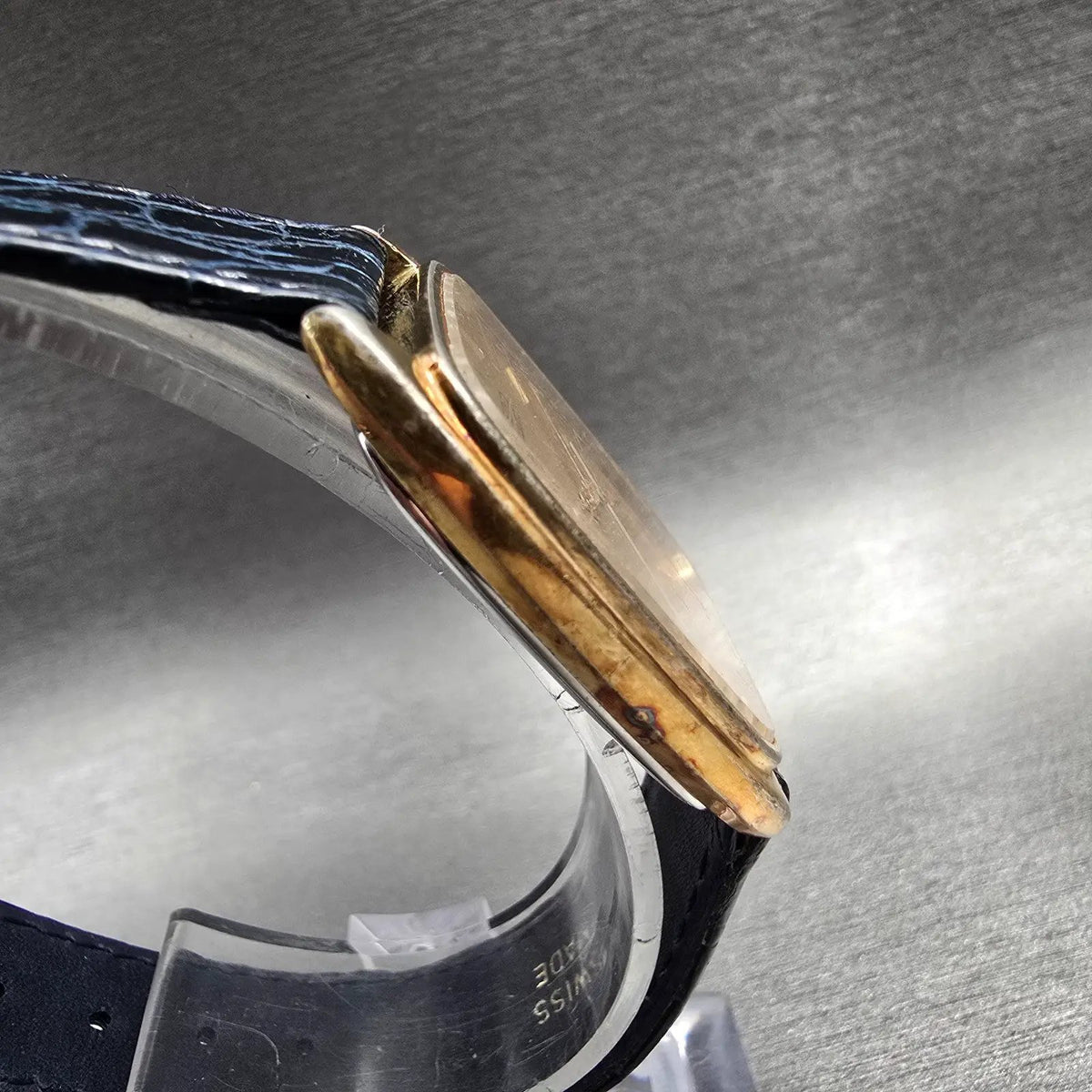 Seiko Watch Men 28mm Gold Dial Gold Tone Rectangle 6531-5000 New Battery Vintage3