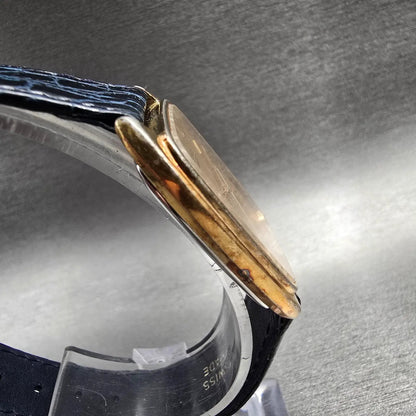 Seiko Watch Men 28mm Gold Dial Gold Tone Rectangle 6531-5000 New Battery Vintage3
