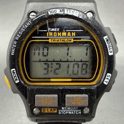 Timex Ironman Watch Women 32mm Digital Black Alarm Chrono New Battery VTG READ!!1