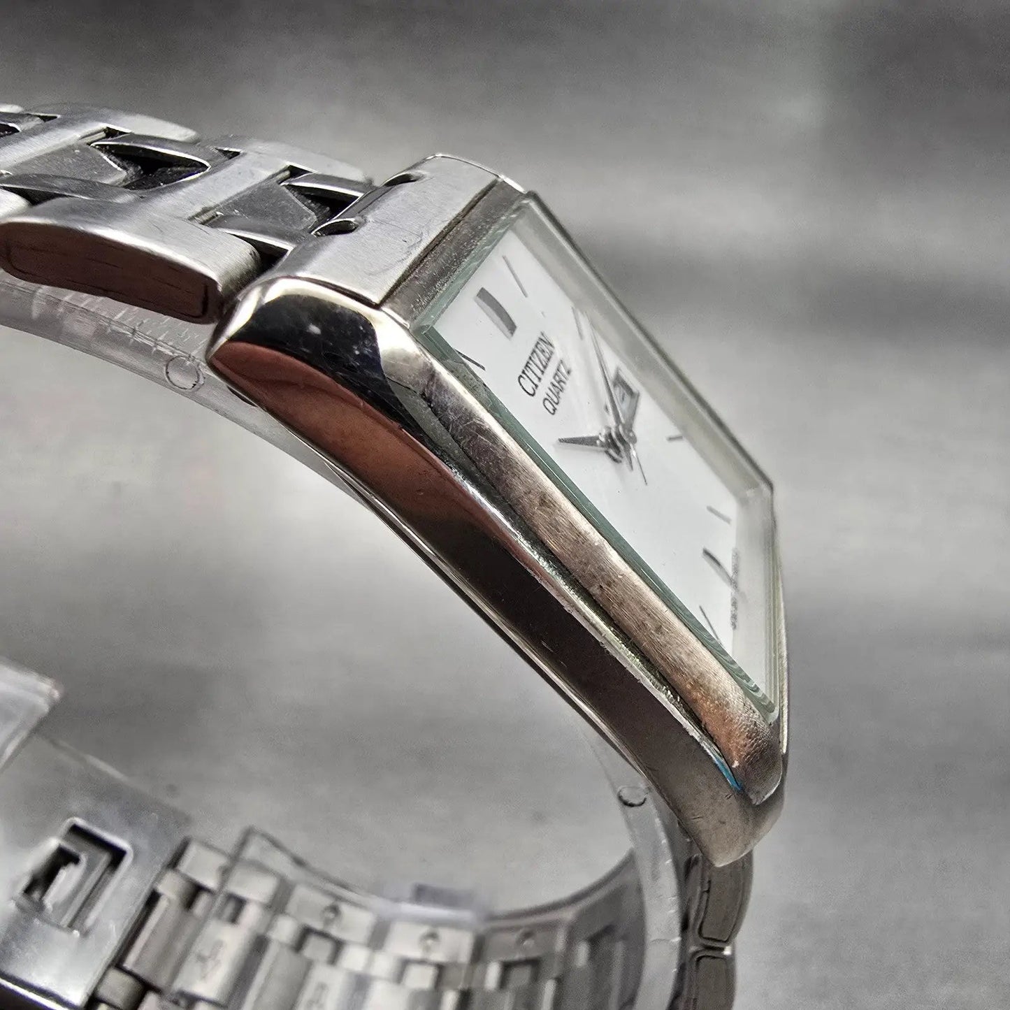 Citizen Watch Men 25mm Silver Dial Silver Tone Daydate 1002-S99302 New Battery3