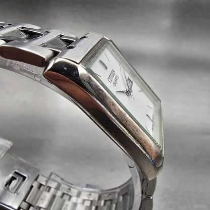 Citizen Watch Men 25mm Silver Dial Silver Tone Daydate 1002-S99302 New Battery3