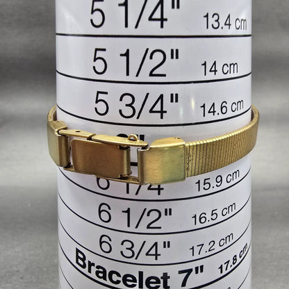 Citizen CQ Watch Women 17mm Champagne Dial Gold Tone Oval 3220-S16881 New Batt9