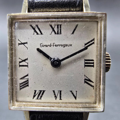 Girard Perreguax Tank Watch Women 17mm White Dial Gold Plated Manual Wind Runs2