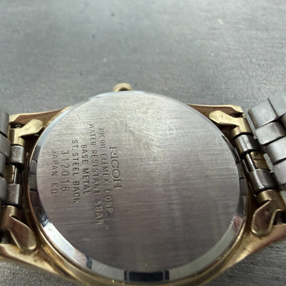 Rioch Limelight Watch Unisex 32mm Champagne Dial Gold Tone Round New Battery9