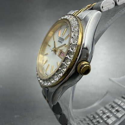 Citizen Watch Women 25mm MOP Dial Two Tone Daydate 1002-S04464 New Battery ABCDG2