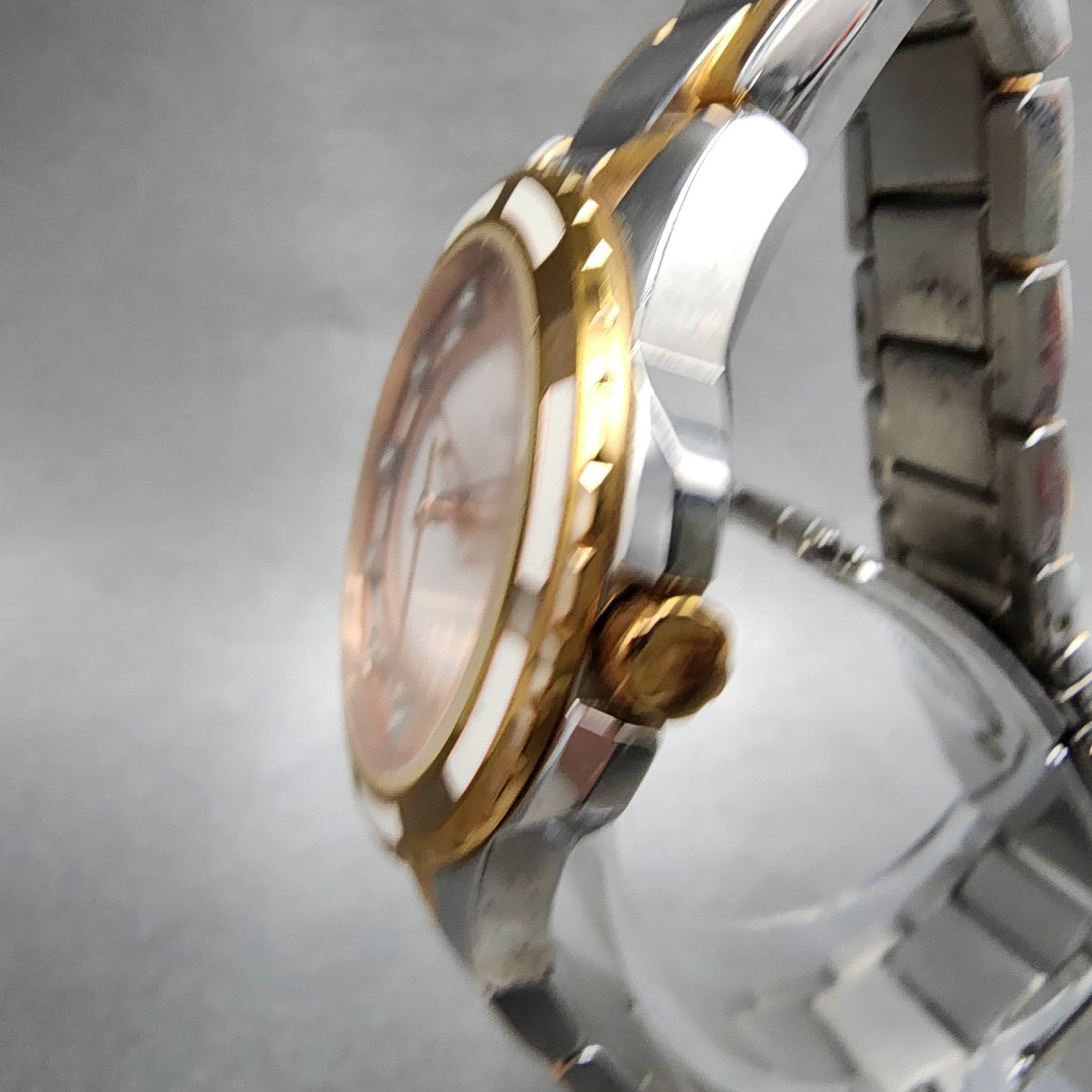 Bulova Diamond Watch Women 32mm MOP Dial Two Tone Round 98P134 New Battery BA122