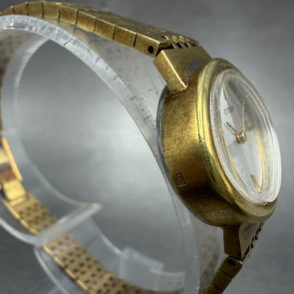 Citizen Watch Women 23mm White Dial Gold Tone Oval Manual Wind PARTS!!!!!!!!!!!!3
