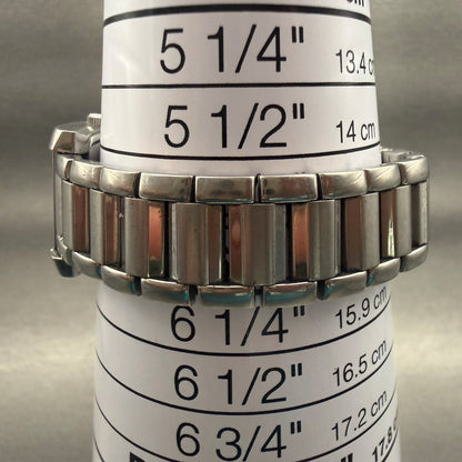 Bulova Tank Watch Women 21mm White Dial Silver Tone Rectangle 96L42 New Battery10