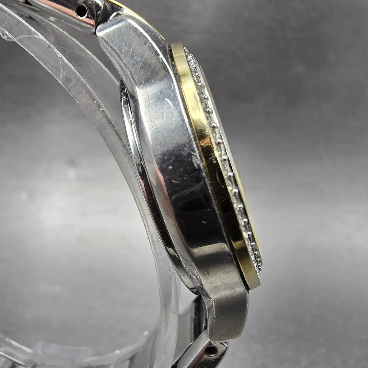 Citizen Eco-Drive Watch Women 30mm Silver Dial Two Tone Date FE1174-50A PARTS4