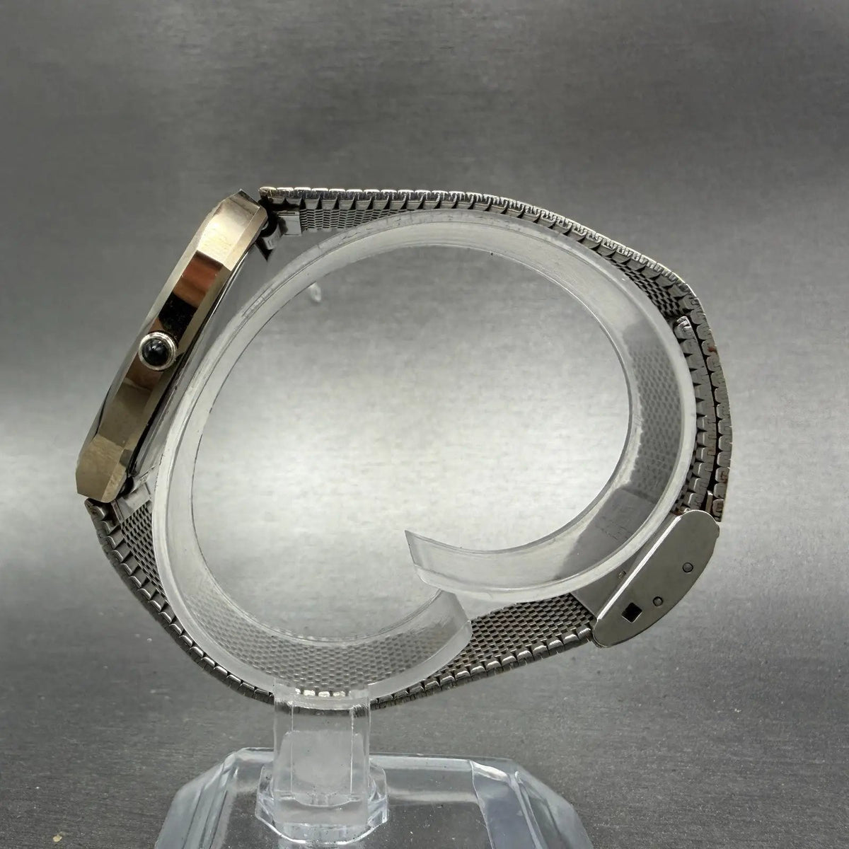 Seiko Dolce Watch Men 30mm Champagne Dial Gold Tone 5931-5450 New Battery ABCD6