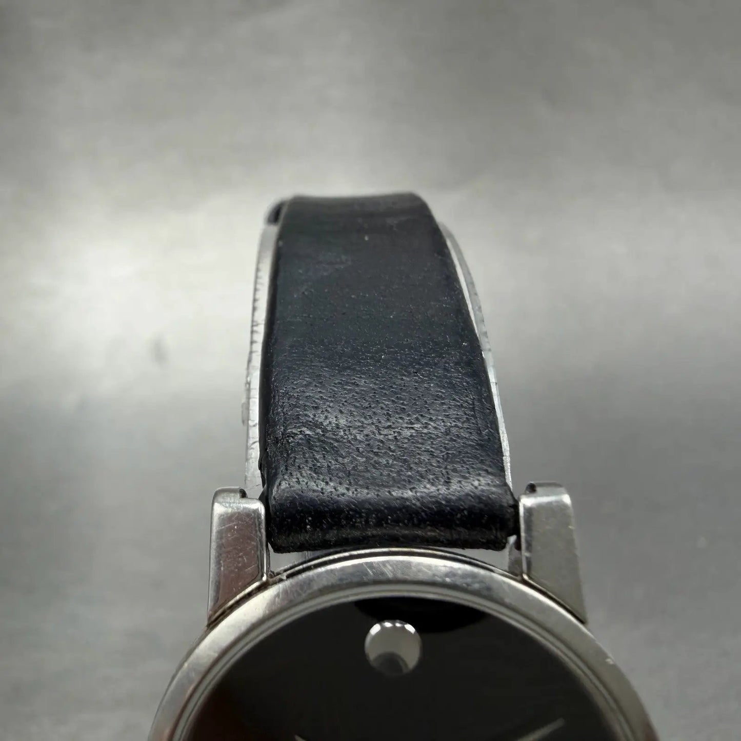 Movado Museum Watch Women 25mm Black Dial Steel Round 84.A1.845 New Battery ACB4