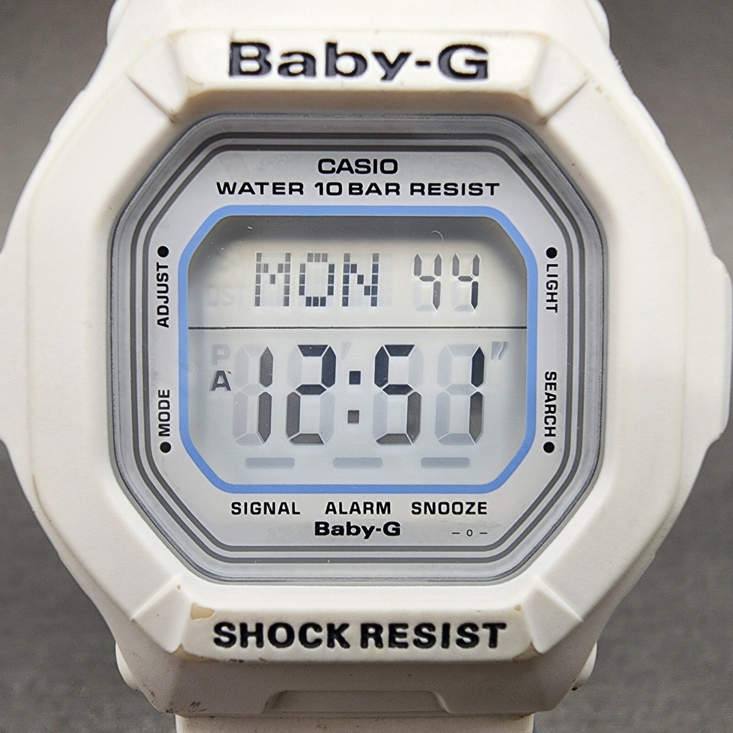 Casio BabyG BG5600WH Watch Women 40mm Digital White Tone Octagon New Battery1