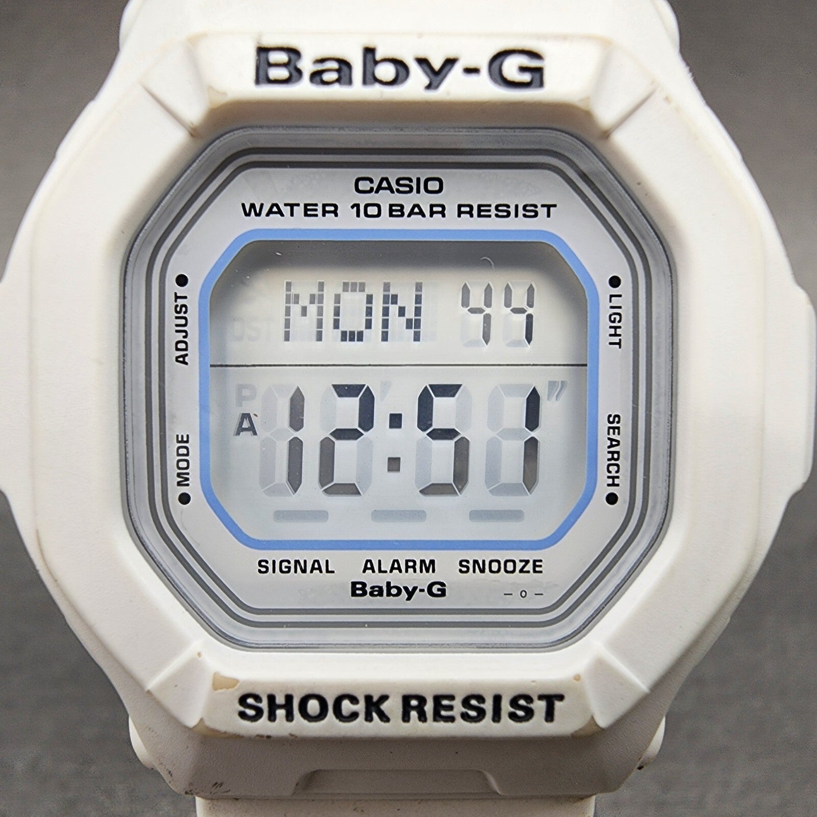 Casio BabyG BG5600WH Watch Women 40mm Digital White Tone Octagon New Battery1