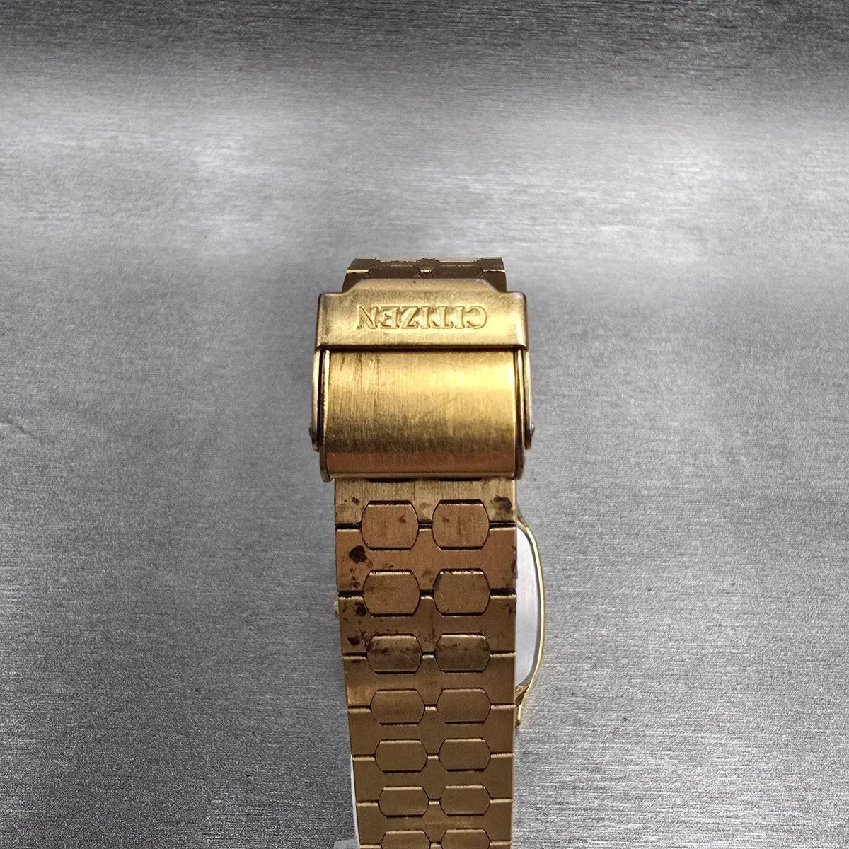 Citizen Seven Watch Men 31mm Champagne Dial Gold Tone 2030-202864 New Battery JP7