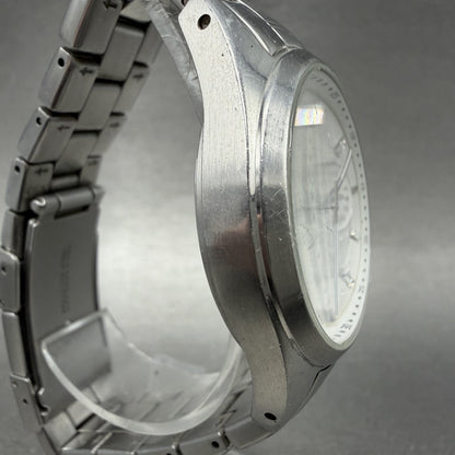 Fossil Watch Women 37mm White Dial Silver Tone Daydate Round BQ9340 New Battery3