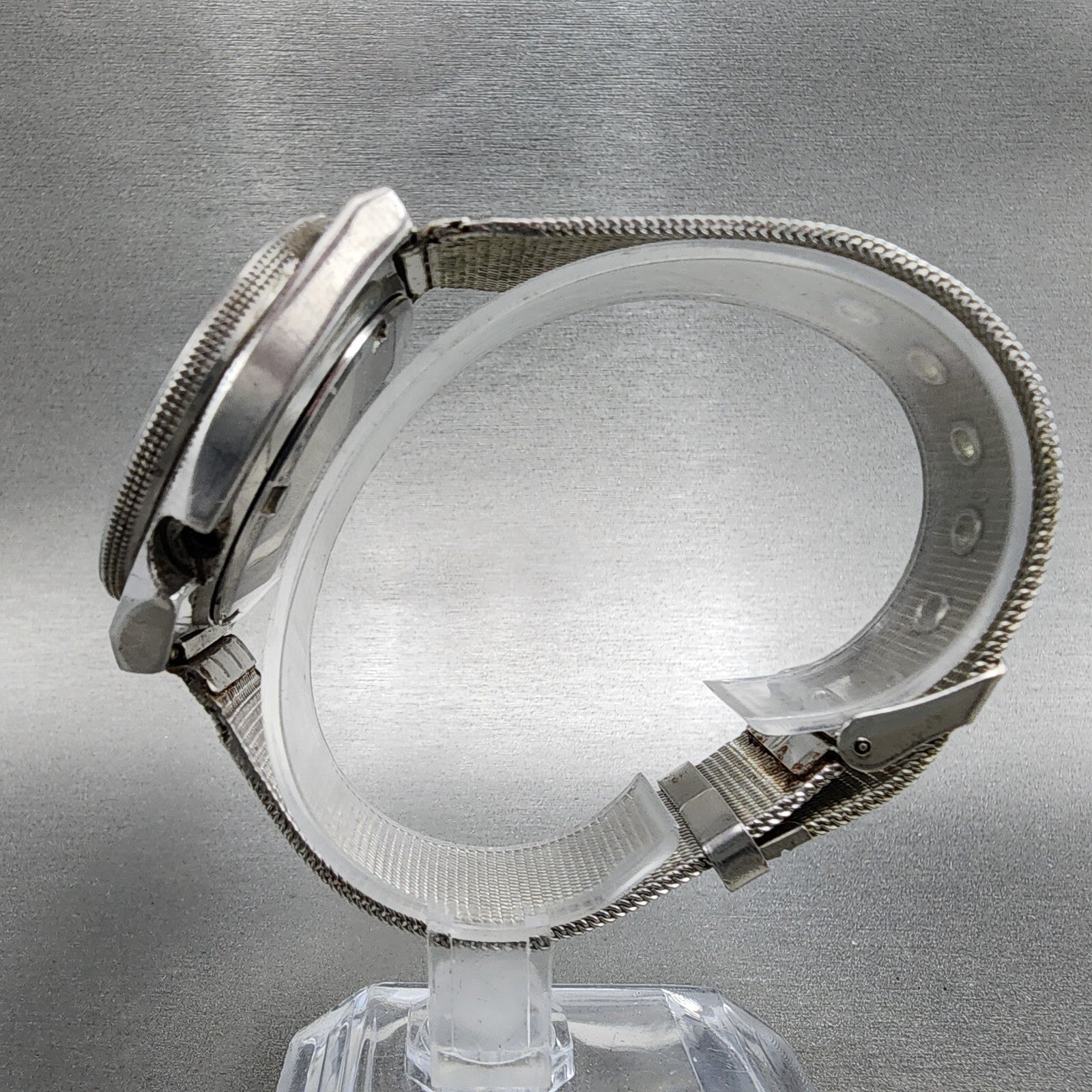 Seiko 5 Sports Watch Men 38mm Silver Dial Steel Daydate 63098360 PARTS7