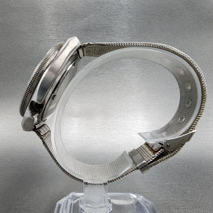 Seiko 5 Sports Watch Men 38mm Silver Dial Steel Daydate 63098360 PARTS7