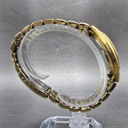 Seiko Watch Men 37mm CSX Champagne Dial Gold Tone Round 7N43-9048 PARTS Vintage9