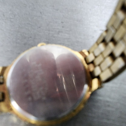 Seiko Watch Women 22mm White Dial Gold Tone Round 1n000a99 New Battery9
