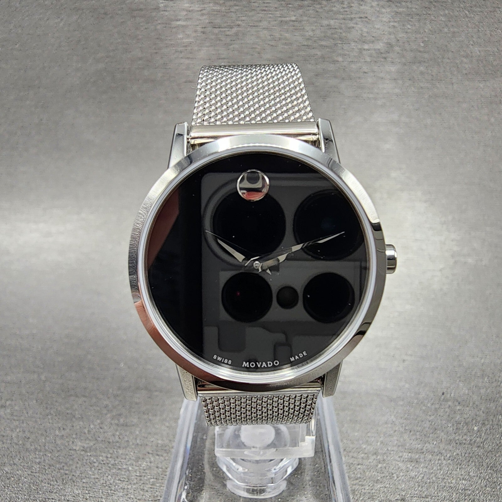 Movado Museum Classic Watch Women 28mm Black Dial Stainless steel Round 06072200