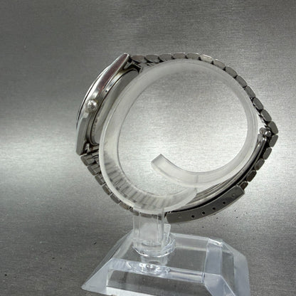 Seiko Chronons Watch Men 33mm Silver Dial Silver Tone Daydate READ!! New Battery6