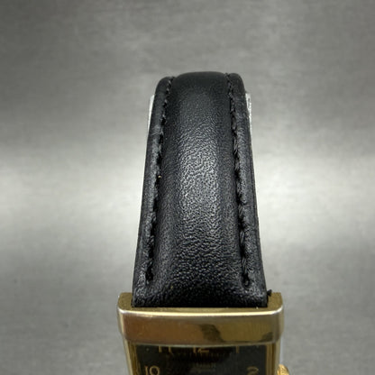 Citizen Elegance Tank Watch Women 18mm Blue Dial Gold Tone Rectangle New battery4