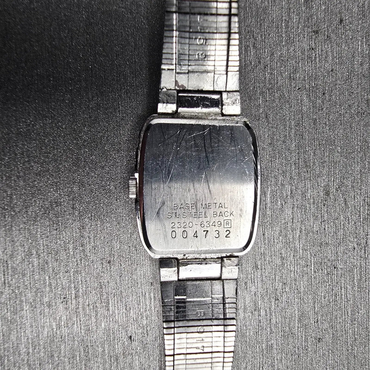 Seiko Watch Women 18mm Silver Dial Silver Tone Rectangle 2320-6349 New Battery10