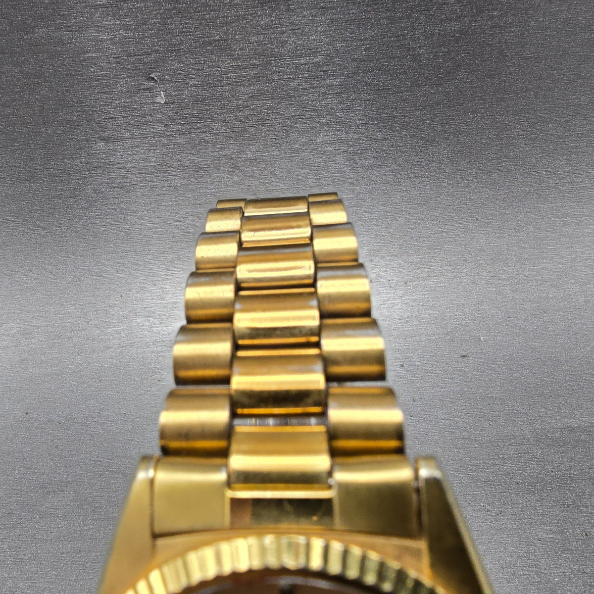 Seiko President Watch Men 35mm Gold Dial Gold Tone Daydate 5Y23-8A69 New Batt HH4