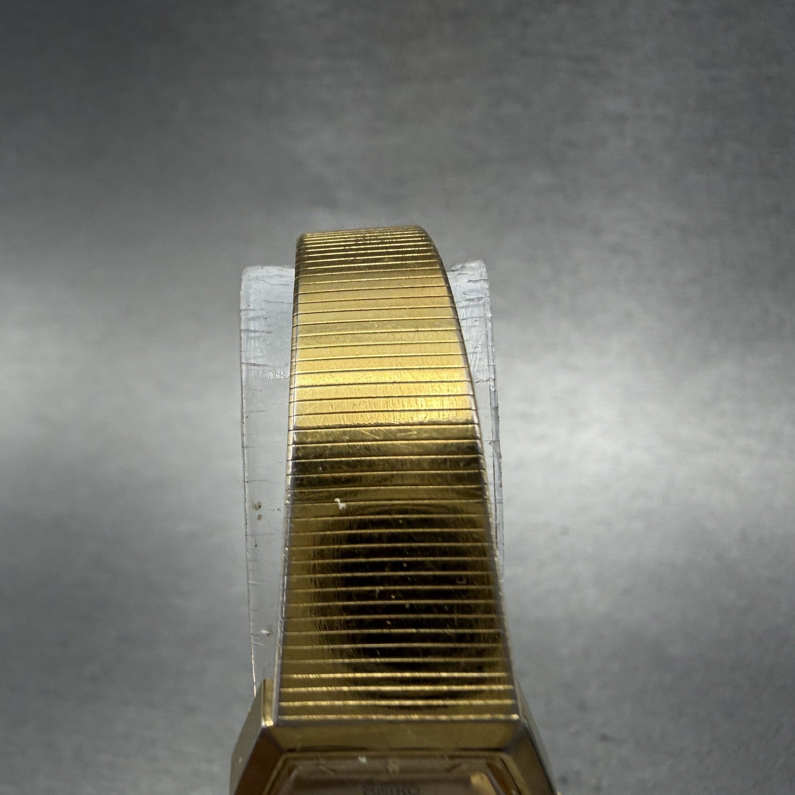 Seiko Watch Women 18mm Gold Dial Gold Tone Octagon 2C20-5840 New Battery VTG NMP4