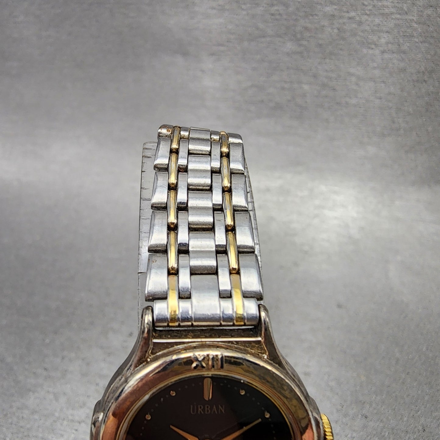 Seiko ALBA Urban Watch Women 25mm Black Dial Two Tone Round V7016C30 New Batt4