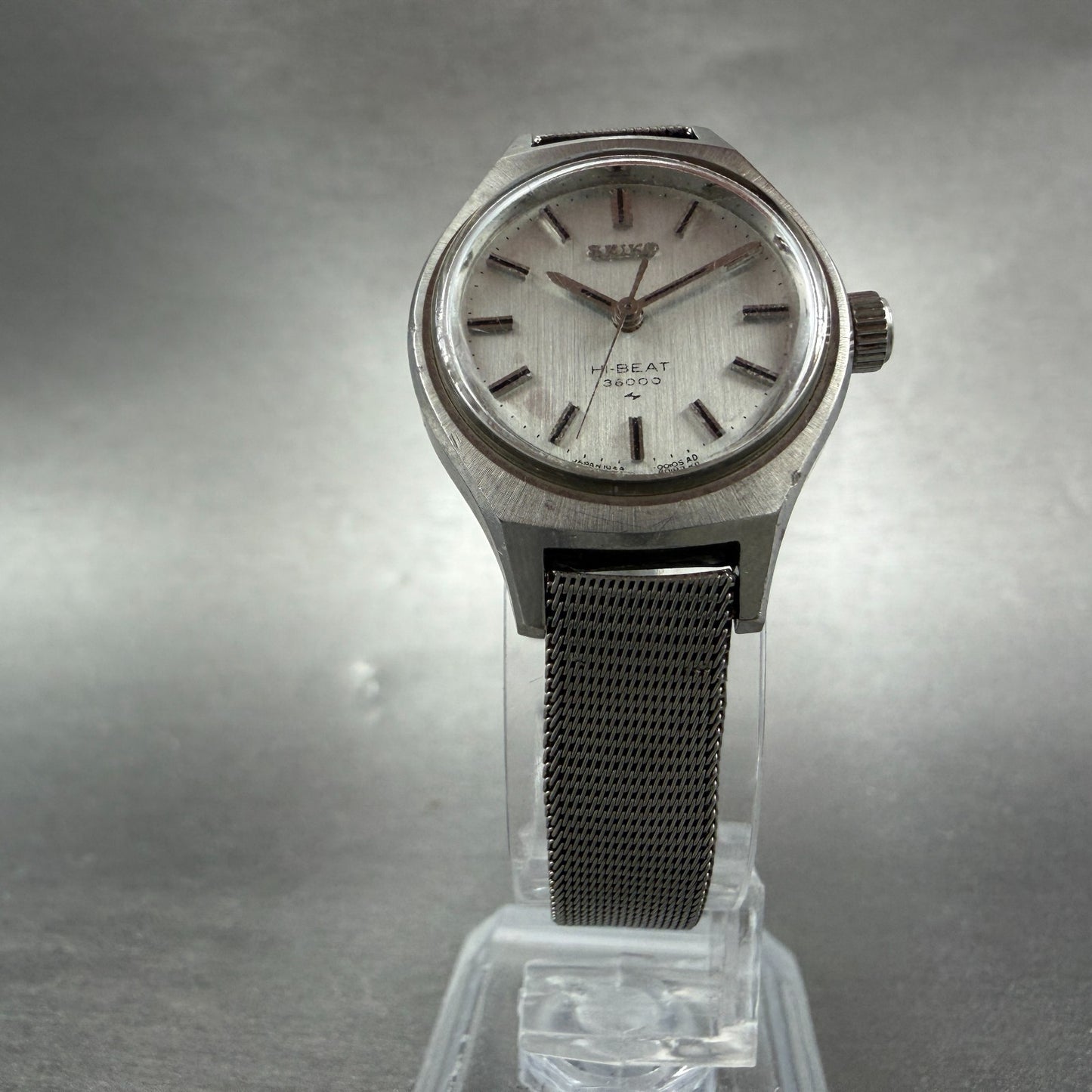 Seiko Watch Women 25mm Silver Dial Silver Tone Round Manual 1944-0012 Runs5