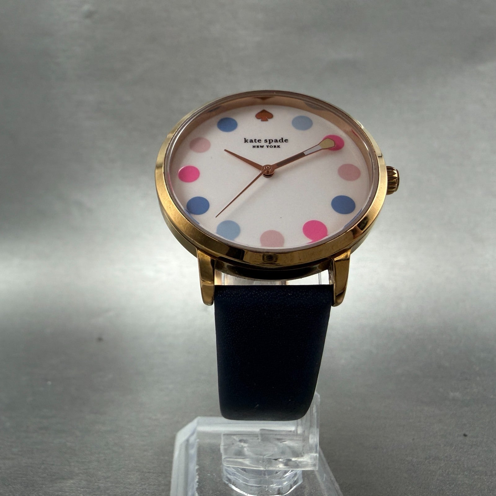 Kate Spade Metro watch Women 35mm White Dial Rose Gold Round KSW9027 New Battery5