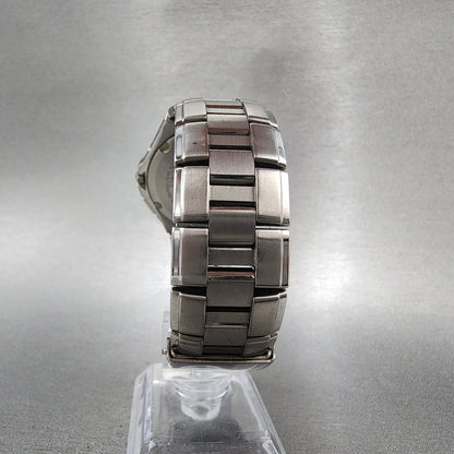 Citizen EcoDrive Attesa Watch Men 38mm White Dial Titanium Atomic Round Runs7