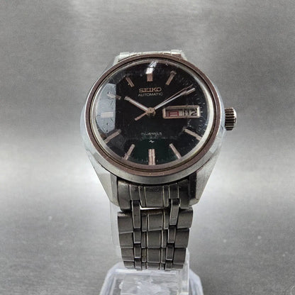 Seiko Automatic Watch Women 27mm Green Dial Steel Daydate 2206-0340 PARTS6