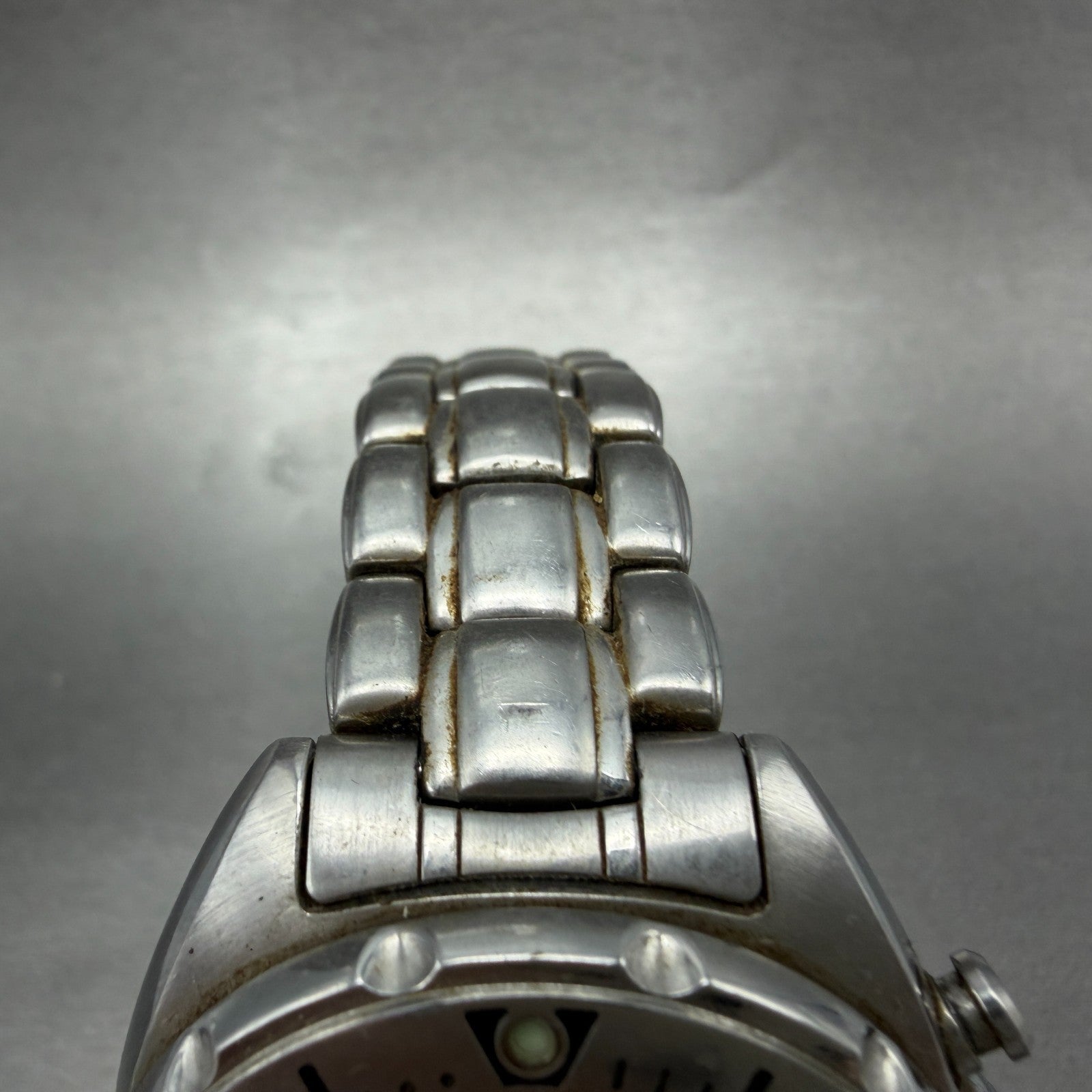 Orient Town & Country Chronograph Watch Men 39mm Orange Dial Steel Date New Batt4