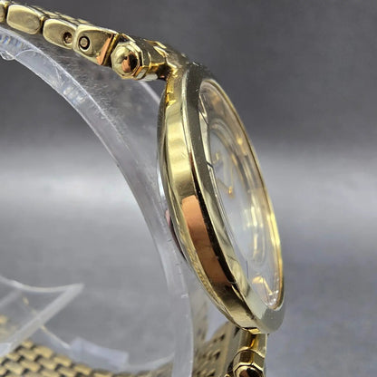 Citizen Eco-Drive Stiletto Watch Women 28mm MOP Dial Gold Round EG3082-50D Runs3