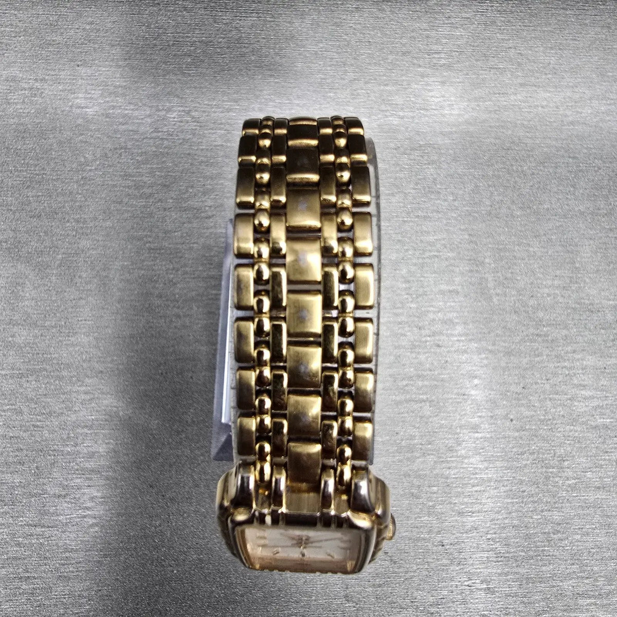 Bulova Tank Watch Women 19mm White Dial Gold Tone Rectangle 97L64 New Battery4