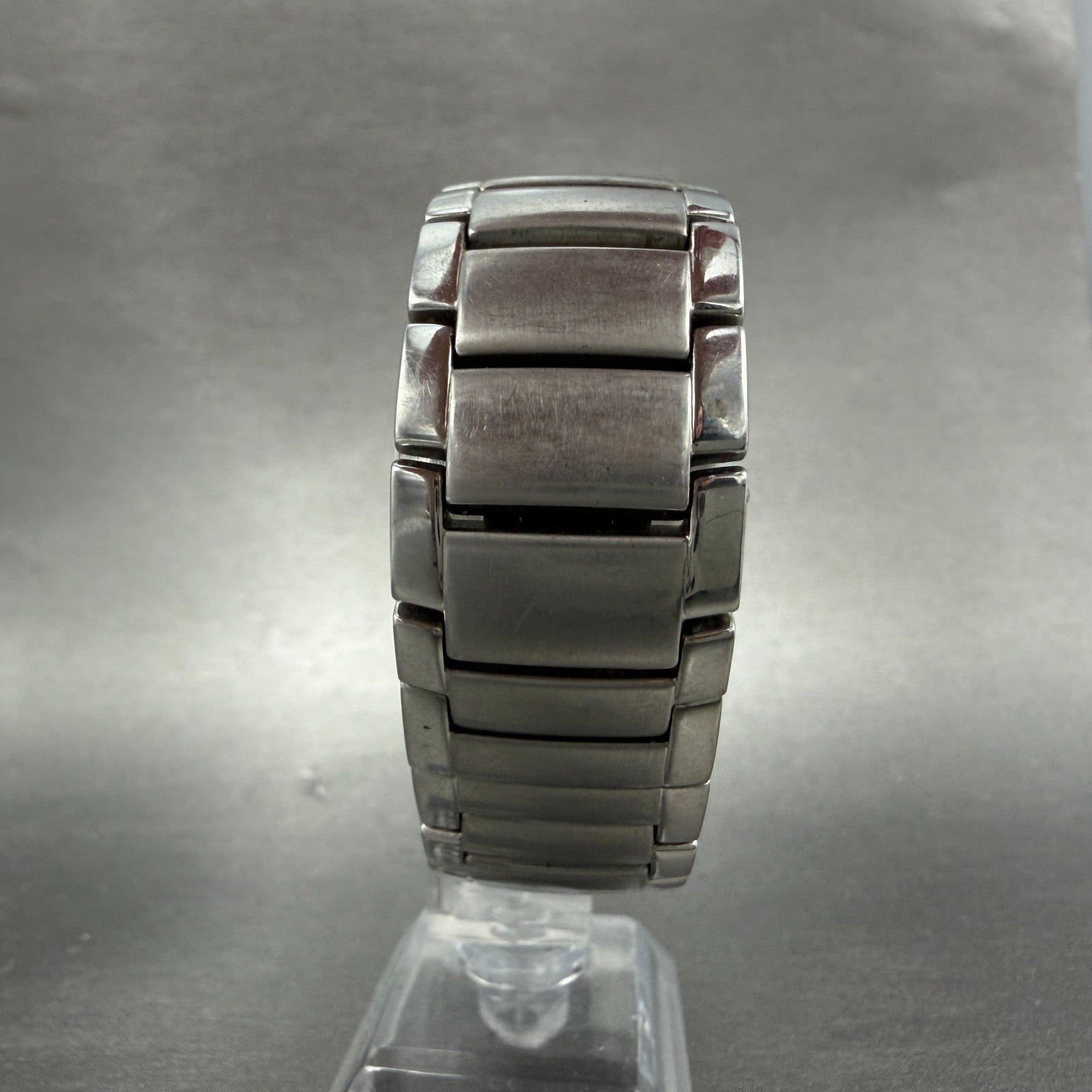 Bulova Tank Watch Men 35mm Blue Dial Silver Tone Rectangle 96A169 New Battery7