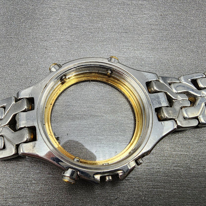 Seiko 7T326G20 Watch Case 37mm Two Tone Bracelet Round Chronogrpah Steel12