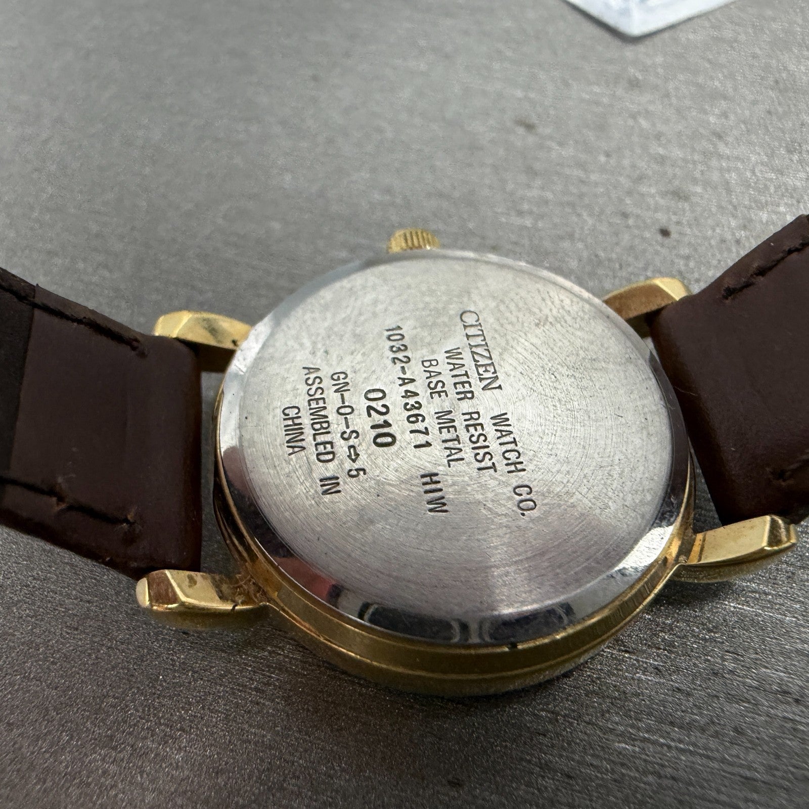 Citizen Watch Women 25mm Cream Dial Gold Tone Round 1032-A43671 New Battery ABC9