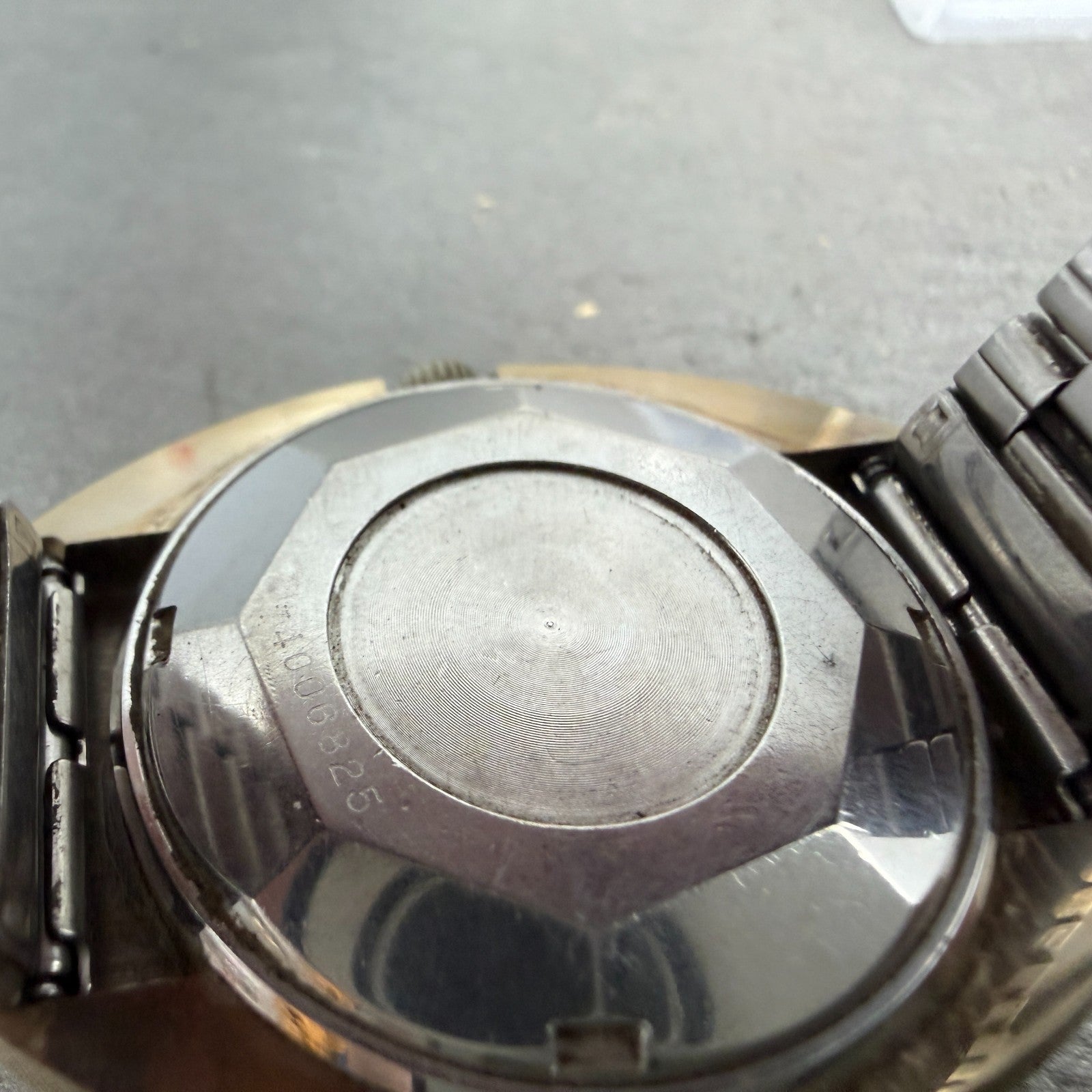 Rado Balboa V Watch Men 35mm Silver Dial Gold Tone Oval Date Automatic PARTS10