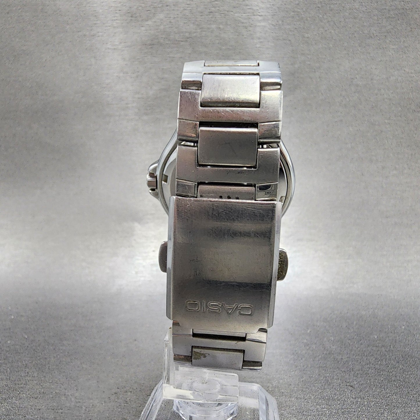 Casio Watch Men 38mm Blue Dial Silver Tone Daydate MTP1228D New Battery7